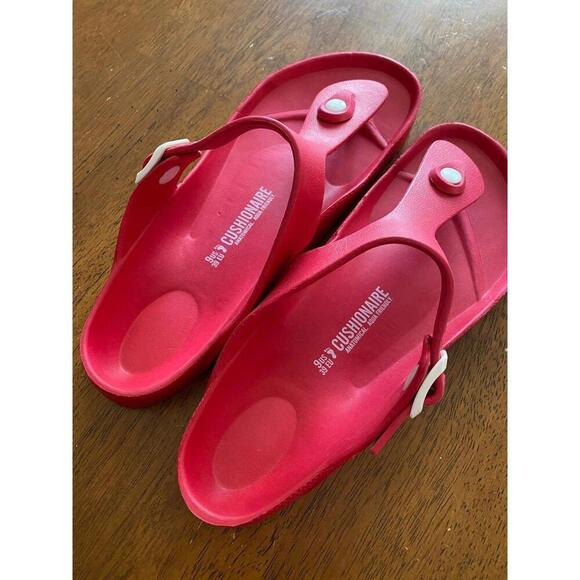 cushionaire sandals red - Picture 3 of 6